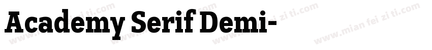 Academy Serif Demi字体转换